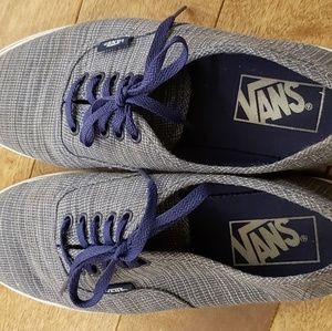 Vans sneakers gray and blue, good condition.